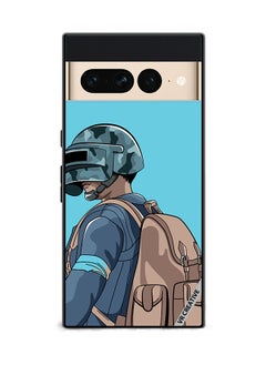 Protective Case Cover For Google Pixel 7 Pro Helmet And In Military Uniform Design Multicolour