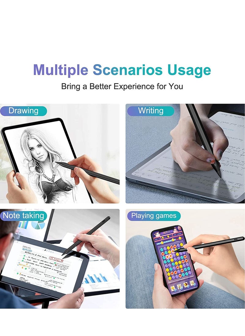 ELTRAZONE - Stylus Pens for Touch Screens,2022 Stylus Pen for ipad, iOS and Android with Dual Touch Screen Rechargeable Stylus Pencil for Apple iPad/iPhone/iPad Pro/iPad Mini/Android/Samsung Tablet for Pr - Image 1