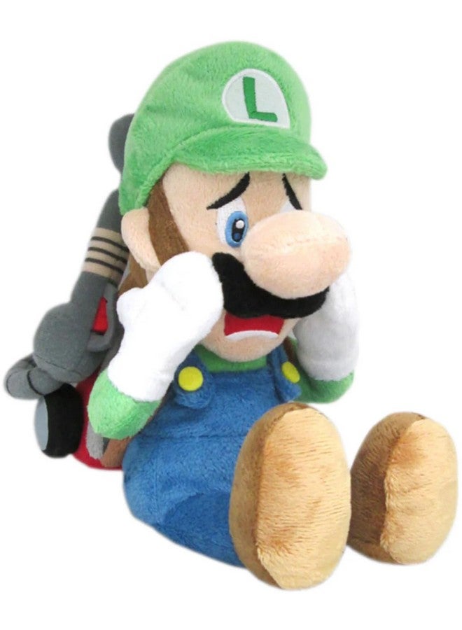 Little Buddy Super Mario Series Luigi's Mansion 10"" Scared Luigi with Strobulb Plush, Multi-Colored