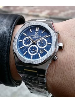 DANIEL KLEIN Silver Steel Strap Men's Wristwatch Waterproof  - Image 1