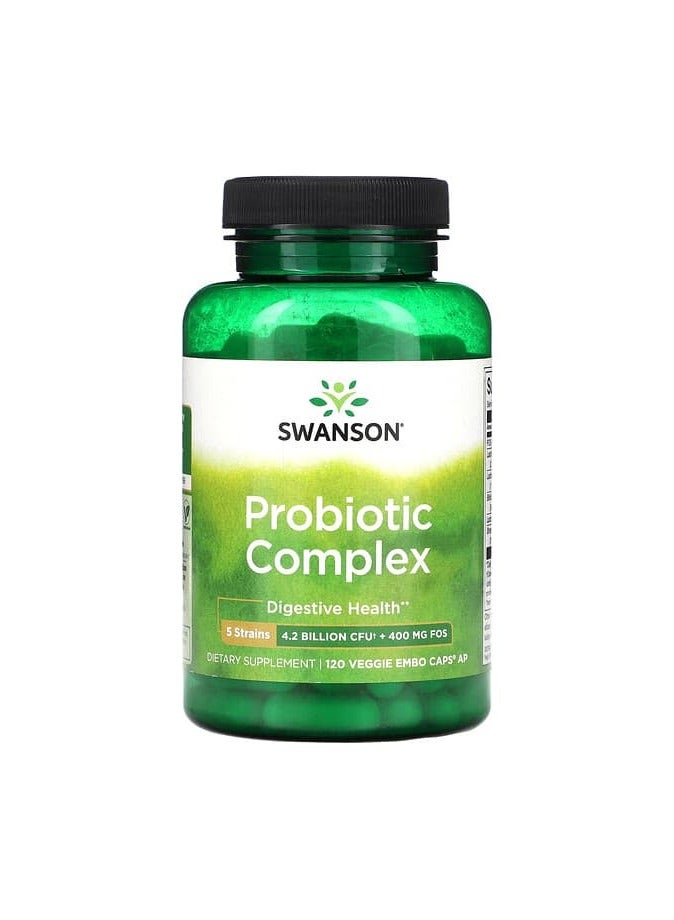 SWANSON Probiotic Complex, 120 Veggie EMBO Caps AP 