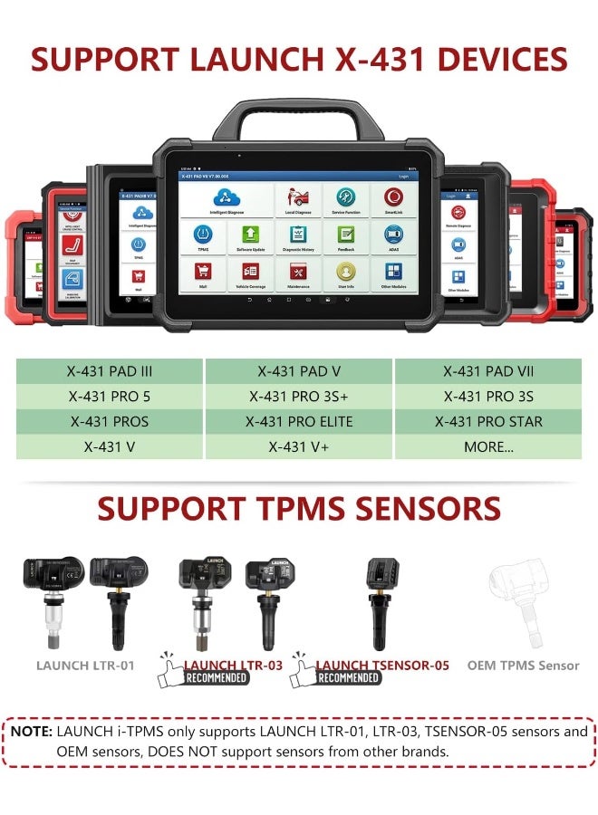 Launch Launch X-431 TSGUN TPMS Tire Pressure Detector Handheld Program Diagnostic Tool  - Image 5