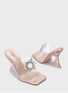 FYOR One Strap Mid Heel Sandals  - Image 3