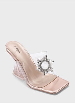 FYOR One Strap Mid Heel Sandals  - Image 2