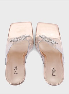 FYOR One Strap Mid Heel Sandals  - Image 4
