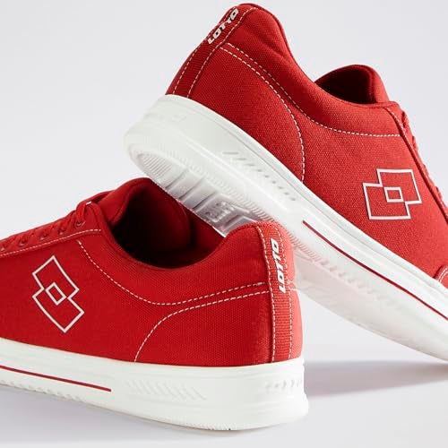Lotto Men Strada Vele Red Sneakers - Image 3