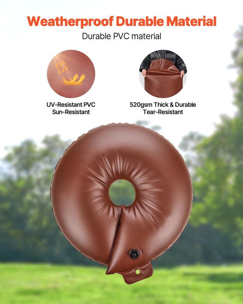 VEVOR Tree Watering Bags Slow Release, 4 Pack 16 Gallons Tree Watering Ring, Reusable Refillable Tree Irrigation Ring Water Bags, Heavy Duty Watering System for Shrub Tree Root Drip Irrigation - Image 3