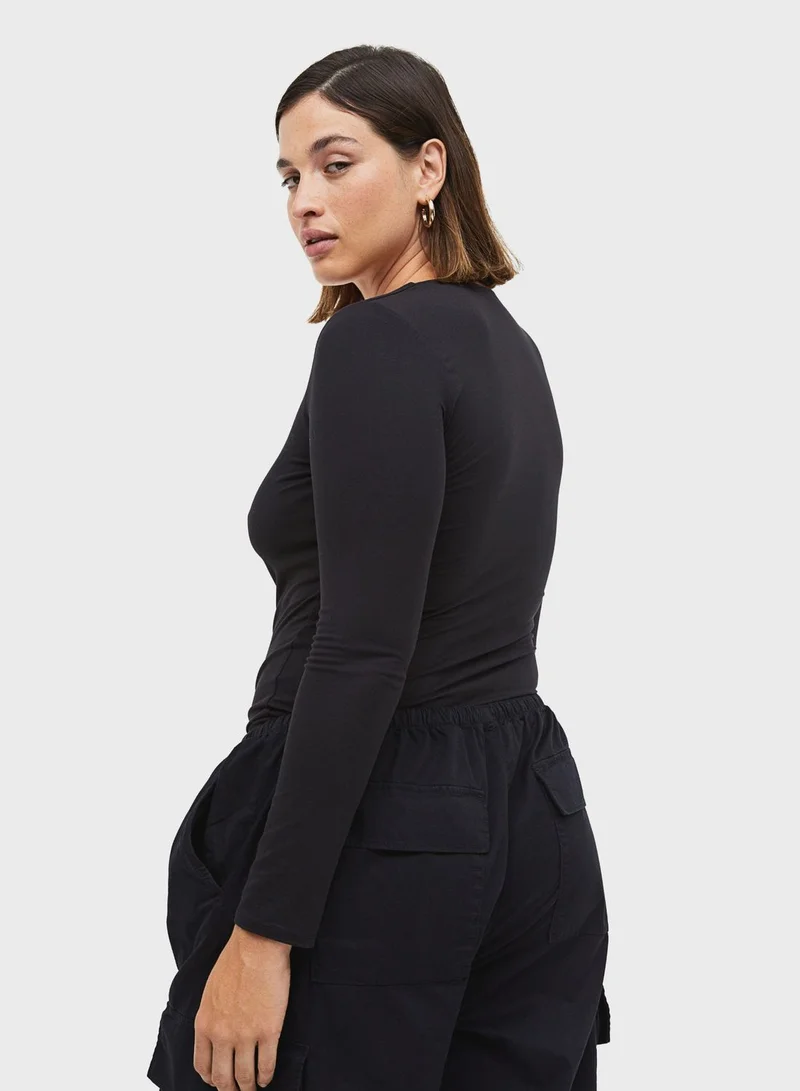 H&M Square Neck Top