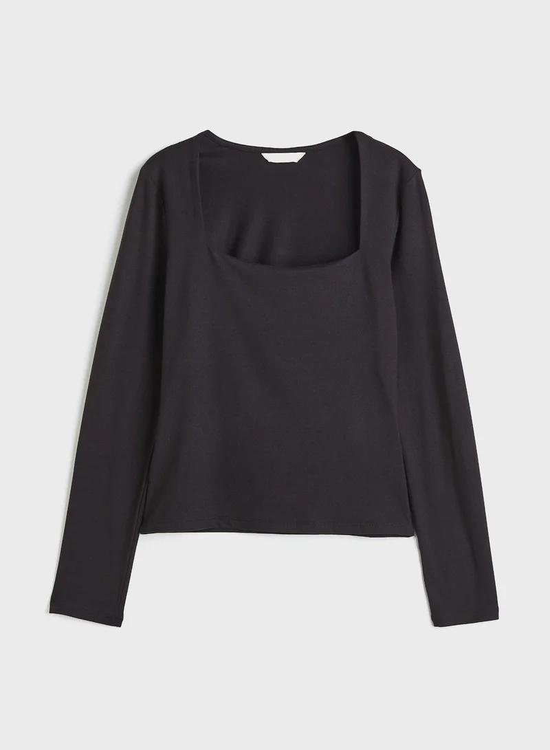 H&M Square Neck Top
