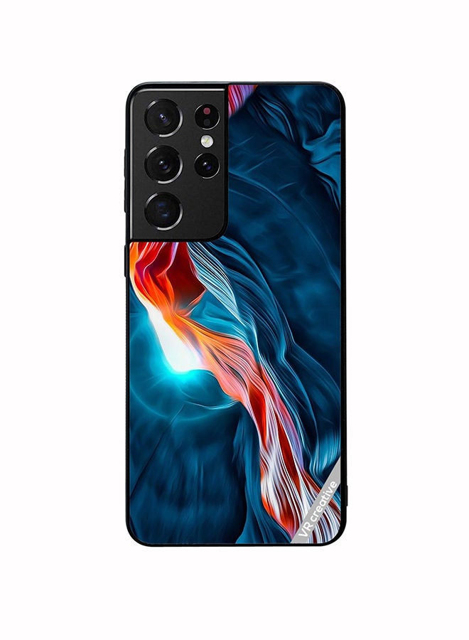 VR CREATIVE Protective Case Cover For Samsung Galaxy S21 Ultra 5G Multicolor Layers Design - Image 1