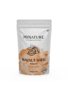 minature Mi Nature Walnut Shell Powder - No Silica Or Any Artifical Additives - For Homemade Natural Scrub Formula| 100% Pure, Natural & Cruelty Free - 227G/1/2 Lbs/8 Oz  - Image 1
