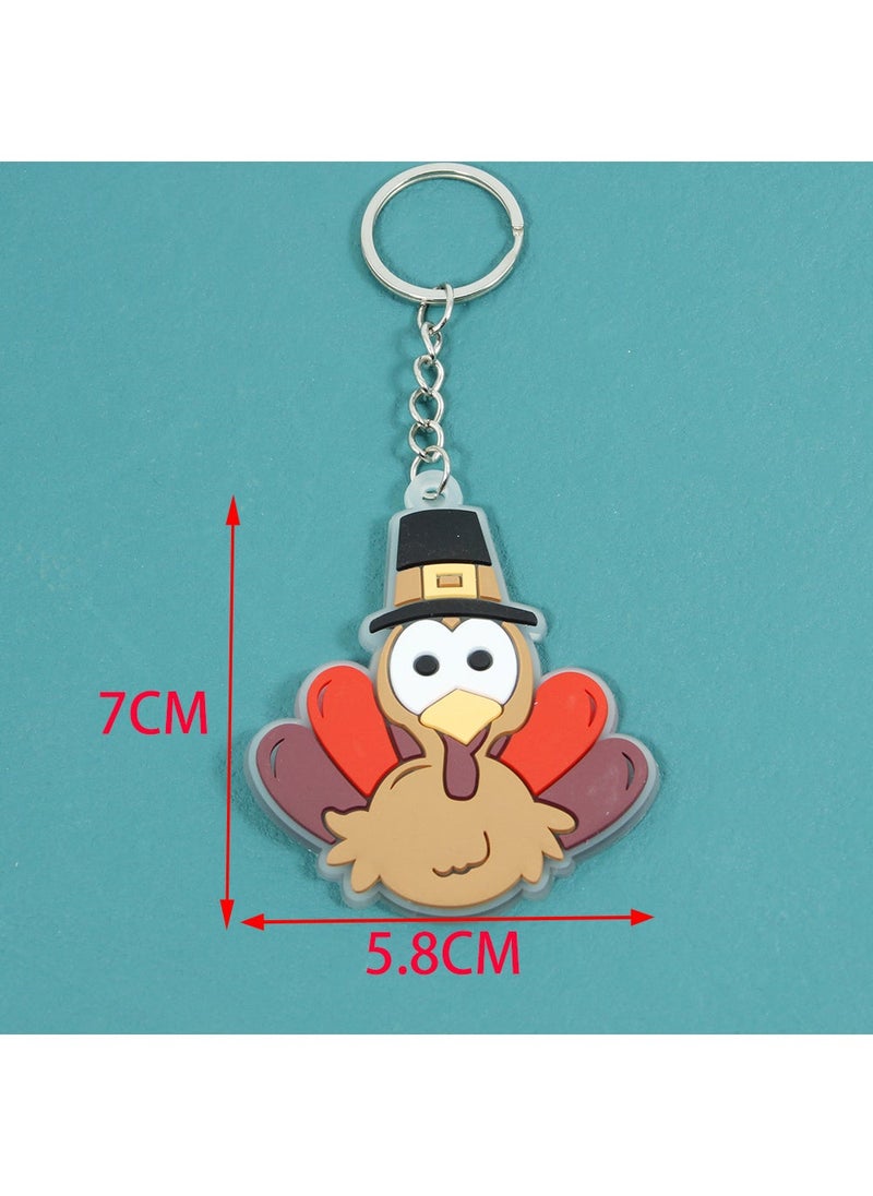 Generic New Halloween Keychain Bat Pumpkin Charm H004/Turkey Keychain