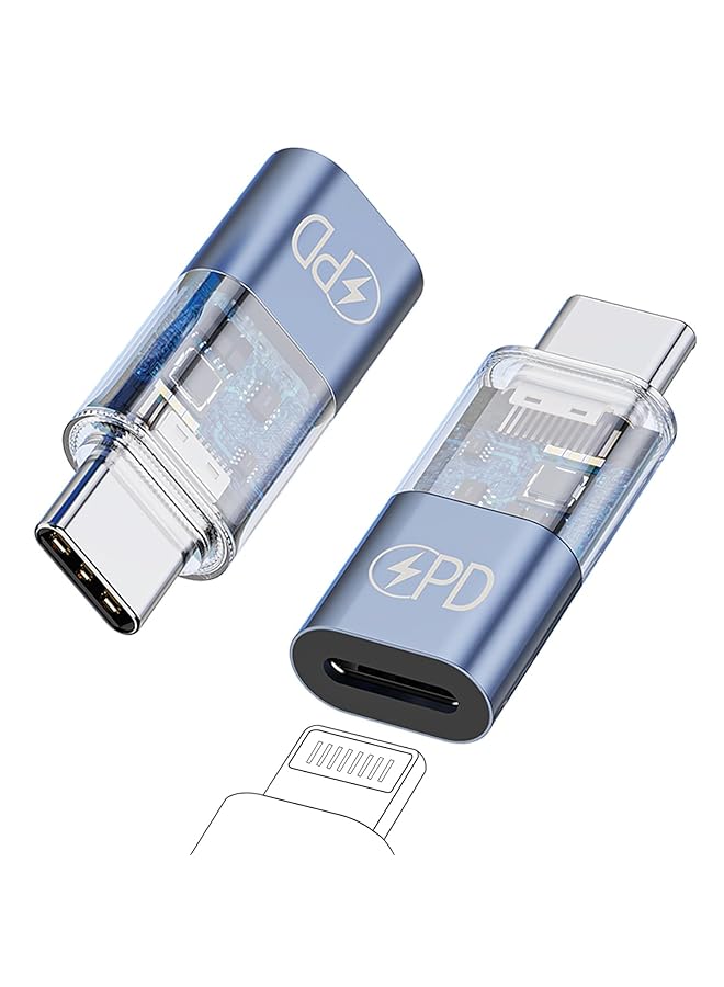 KASTWAVE 2 Packs Usb C Charger Adapter For Iphone 15 Pro Max Male Type C To Female Lightning Adapter Pd Fast Charging And Data Transfer Lightning Female To Usb C Male Converter Connector For Ipad Pro Air - Image 1