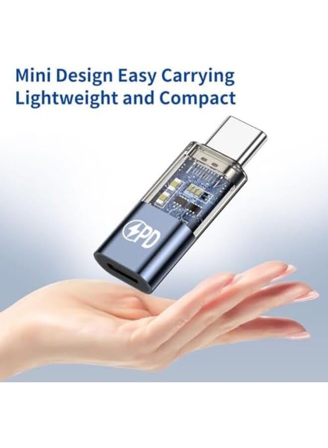 KASTWAVE 2 Packs Usb C Charger Adapter For Iphone 15 Pro Max Male Type C To Female Lightning Adapter Pd Fast Charging And Data Transfer Lightning Female To Usb C Male Converter Connector For Ipad Pro Air - Image 2