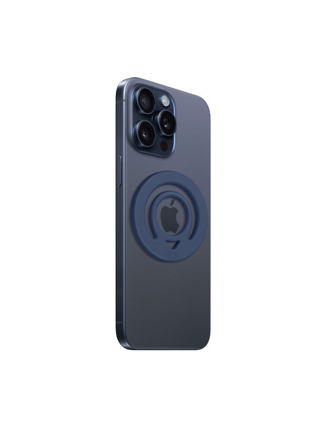 DRIP Double Side Magnetic Silicone Ring Holder – Dark Blue | MagSafe Compatible Phone Grip & Stand - Image 2