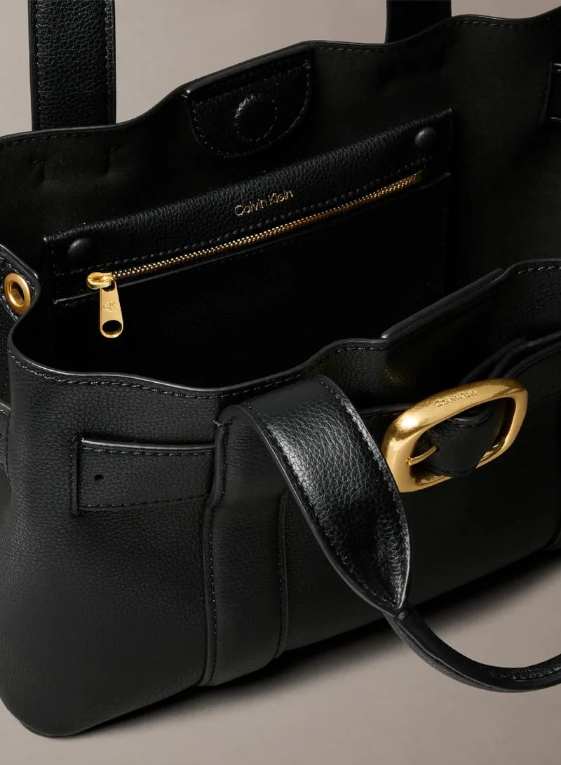 Calvin Klein Black Belted Small Tote Bag for Women | Best Price UAE