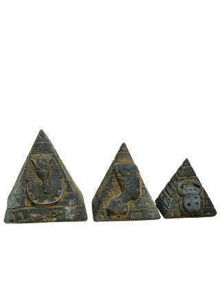 A set of 3 pieces of 3D pyramids made of high-quality painted stones in 3 different sizes. - pzsku/Z49E22183484E9DFE7E3CZ/45/_/1725709041/12c9769e-cf68-4143-bae9-87c918ca4c63