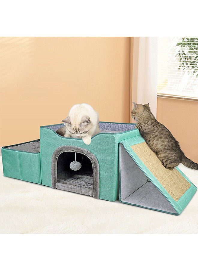 Foldable House For Indoor Cats Cyan Two-pieces - pzsku/Z49E22467344670879EEBZ/45/_/1687315096/b40b48a8-7b26-4b4c-963d-70fa09fd7426