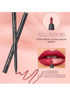 QiBest Lipstick Set Matte Velvet Liquid Lipstick Moisturizing Lip Gloss Creamy Lip Liner Coral 02  - Image 5