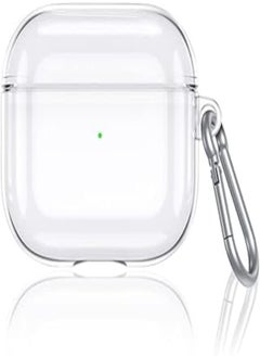 Viwind Transparent Case for Airpods Pro 2nd,Cover Case Clear Silicone Case for Airpods Pro 2 with Carabiner Keychain[Shockproof & Support Wireless Charging & LED Indicator]
