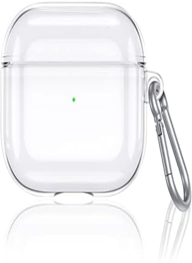 Generic - Viwind Transparent Case for Airpods Pro 2nd,Cover Case Clear Silicone Case for Airpods Pro 2 with Carabiner Keychain[Shockproof & Support Wireless Charging & LED Indicator] - Image 1