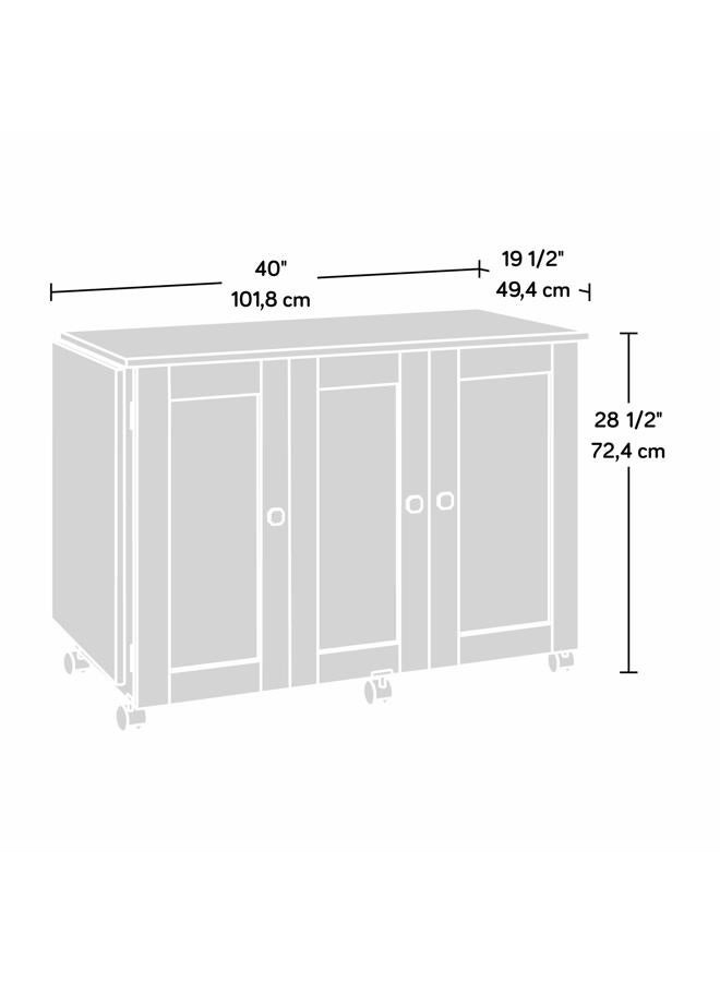 SAUDER Miscellaneous Storage Sewing/Craft Cart/Pantry cabinets, Vintage Oak finish - Image 4