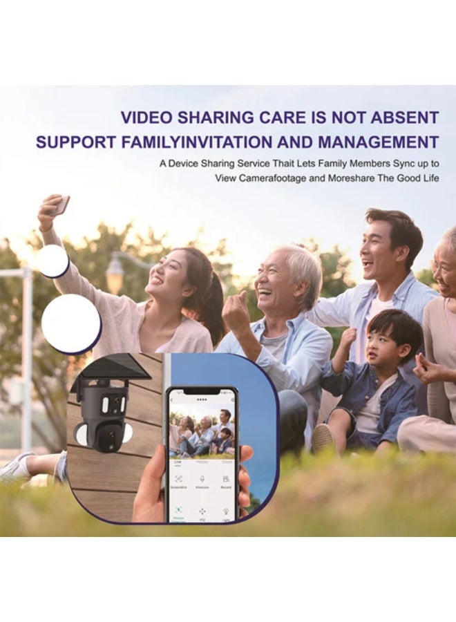 كروني كاميرا كروني Rbx-Sd320 4g-4k-8mp Rbx-Sd320 واي فاي-4k-8mp تعمل بالطاقة الشمسية ذات الوصلة المزدوجة مع بطارية Pt مدمجة في البطارية الخارجية مع تتبع تلقائي للإنسان وكاميرا تعمل بالطاقة الشمسية ذات العدسة المزدوجة - Image 4