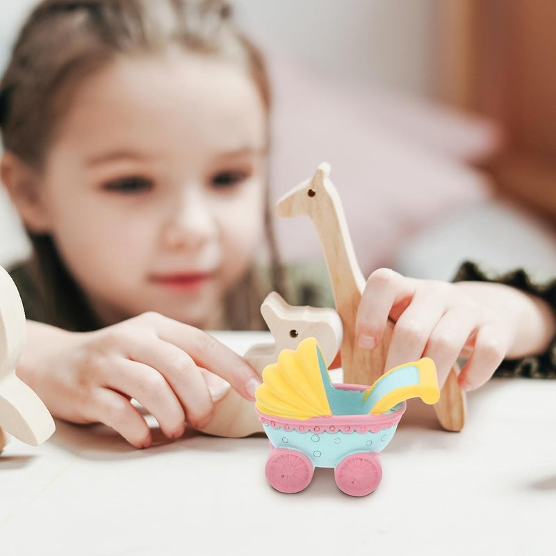 3pcs Resin Cake Adornments Creative Crib Stroller Ornament Birthday Cake Decoration Party Decor Home Desk Accessories - Image 4