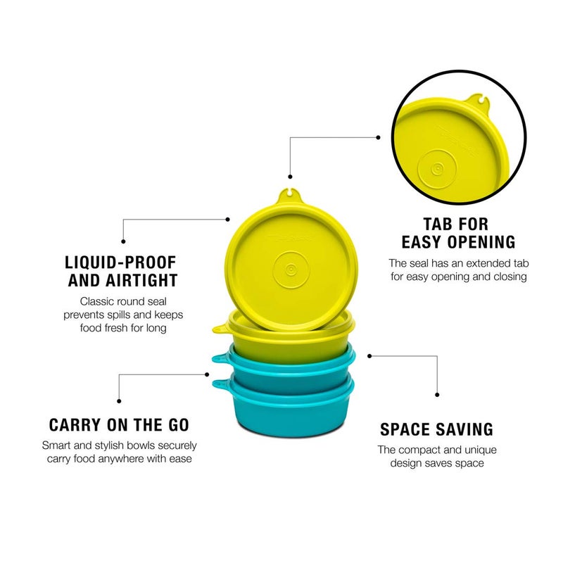 Tupperware Multipurpose Liquid Tight Executive Lunch Bowl 180 Ml 4 Piece Plastic - Image 5