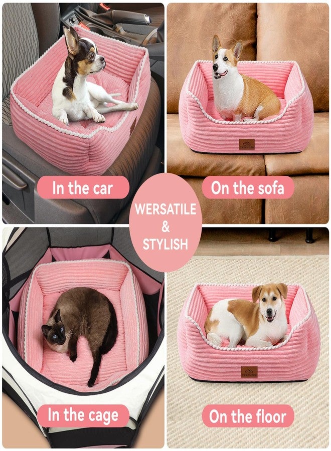 Zerbuger Orthopedic Dog Bed for Large Dogs,Dog Sofa Beds Supportive Foam Pet Couch Bed with Removable Washable Mat and Nonskid Bottom (Large, Pink) - Image 4
