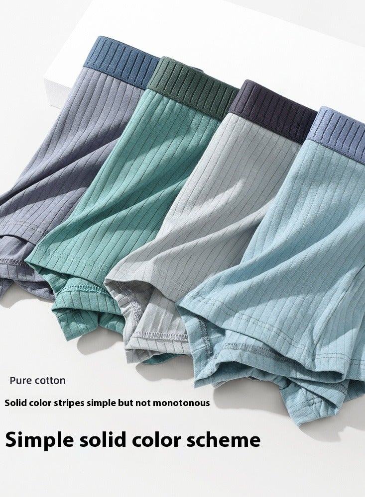6 Pack Menâs Sort Boxer Briefs & Trunks,Breathable Stretch Cotton Moisture-Wicking Underwear,Modern Fit Low Rise  - Image 2