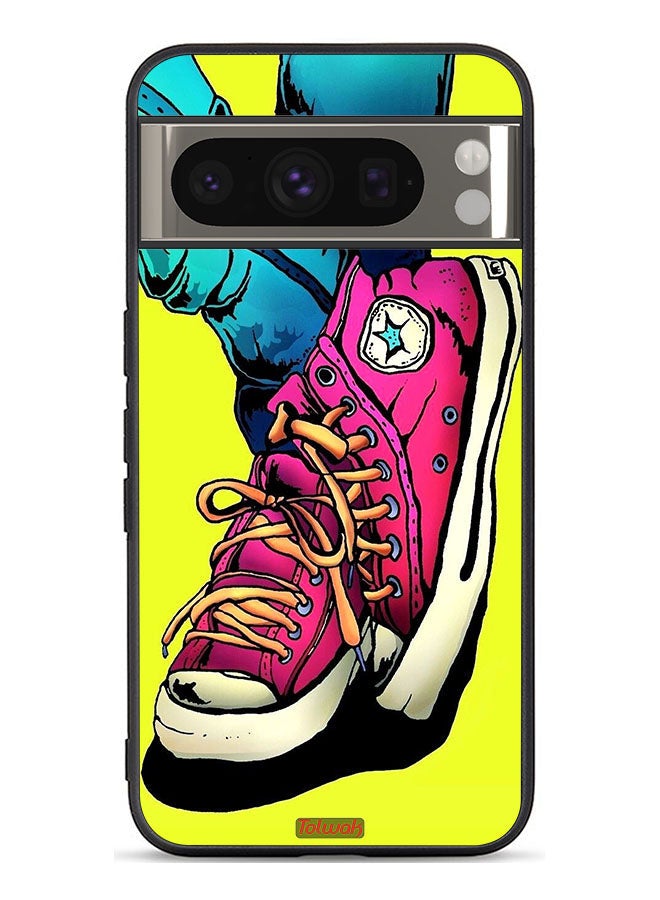 Tolwak Google Pixel 8 Pro Protective Case Cover Canva Shoes Art  - Image 1