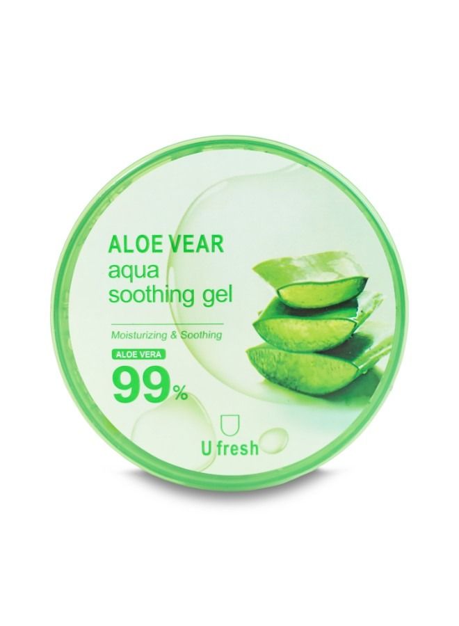 U fresh ALOE VERA Aqua Soothing Gel 99% Clear 300ml - Image 1