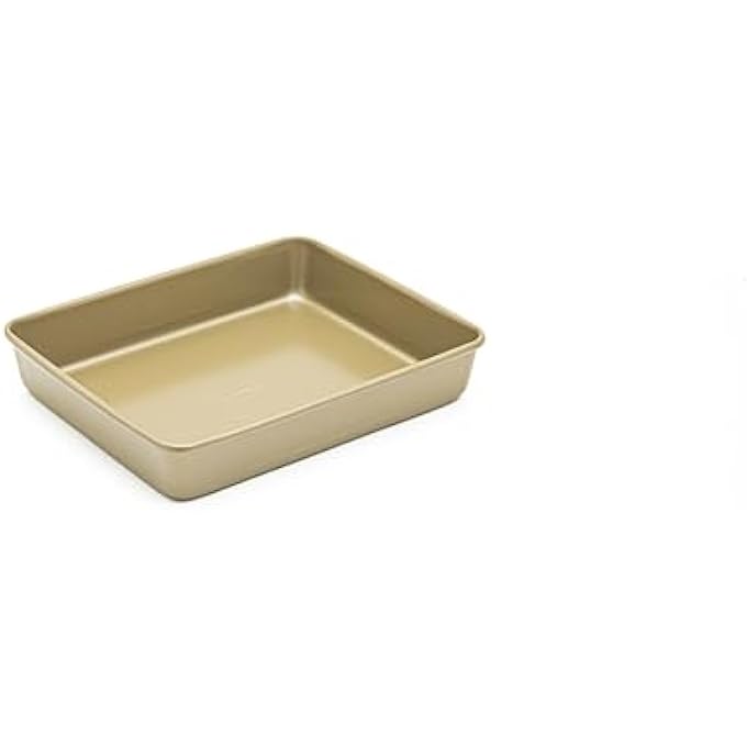 بيرجنر صينية تحميص مستطيلة من الفولاذ الكربوني Bakeright Pro بطول 28 سم × عرض 23 سم × ارتفاع 5 سم، لون بني فاتح - Image 1