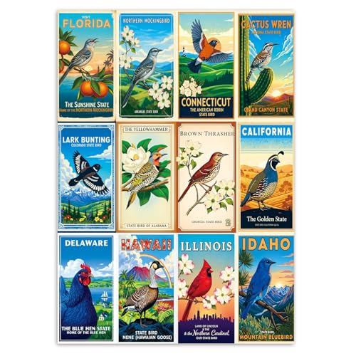 Artipuz 1000 Piece Puzzle for Adults American 12State Bird Jigsaw Puzzle 276 x 197in 1000 Pieces Jigsaw Puzzles for Adults Gift for Friends Family Wall Art Home Decor - Image 1