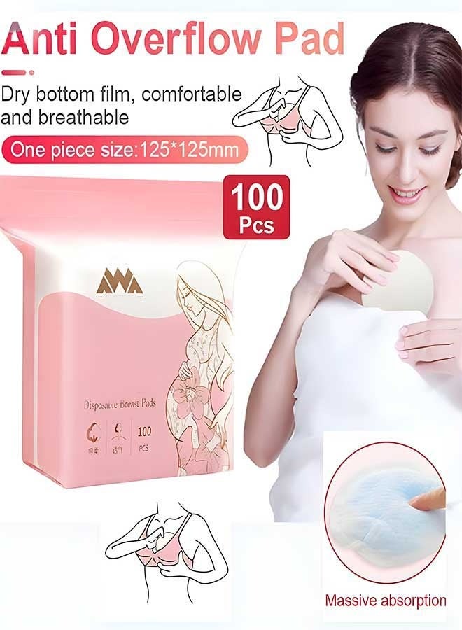 RAWAID Stay Dry Disposable Nursing Pads – Soft, Super Absorbent, Comfortable Breastfeeding Essentials for Moms – 100 Count - Image 1