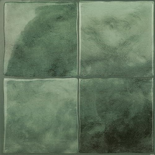 SMART TILES Peel and Stick Backsplash - 5 Sheets of 9" x 9" - 3D Adhesive Peel and Stick Tile Backsplash for Kitchen, Bathroom, Wall Tile, Taza - Image 1