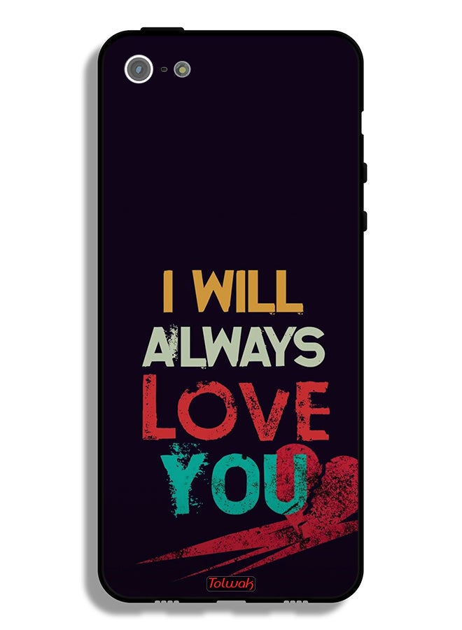 Tolwak Apple iPhone 5/5s/SE Protective Case I Will Always Love You - Image 2