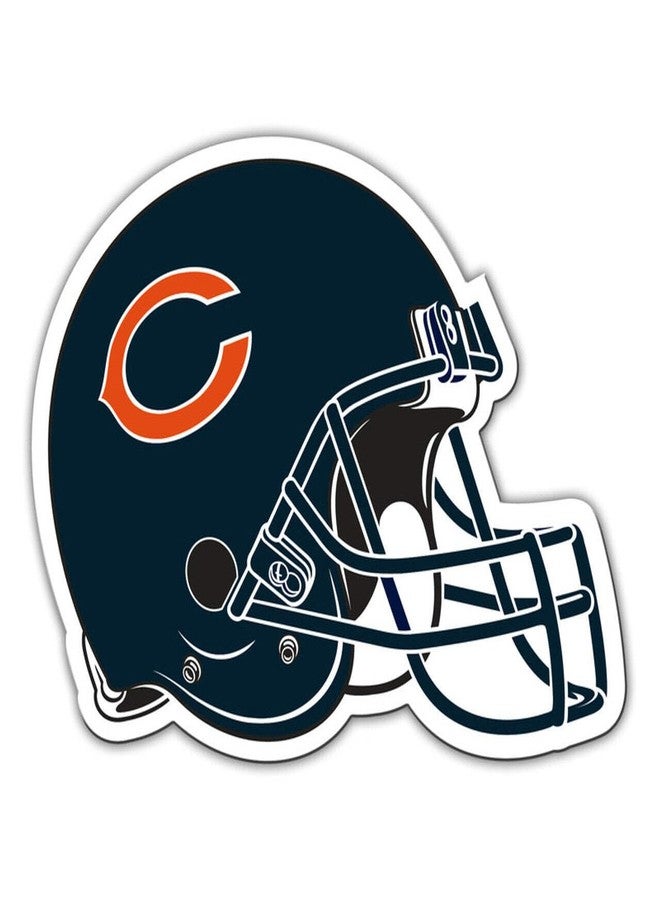 Fremont Die NFL Chicago Bears Vinyl Helmet Magnet, 8", Team Colors - Image 2
