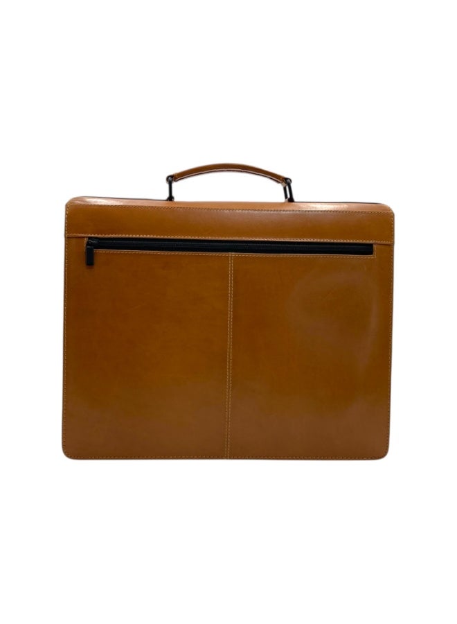 LAVERI LEATHER LAVERI Laptop Bag for Men - Leather Messenger Bag for Office - Fits up to 15 Inch Laptop - Shoulder Bag with Multiple Compartments - Executive Leather Bag for Work/Travel/Casual - 2307 - Image 2