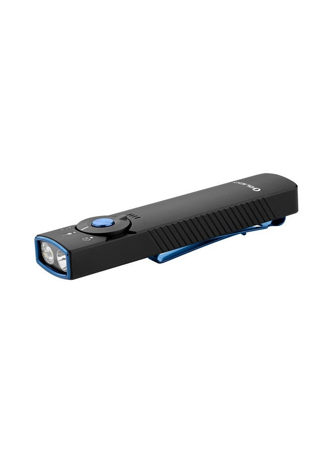 OLIGHT OLIGHT Arkfeld Pro Rechargeable EDC Flashlight with Green Beam, UV Light and White LED Combo, 1300 Lumens Portable Flat Flashlights, Triple Light Sources Pocket Lights for Emergency (Black CW)  - Image 1
