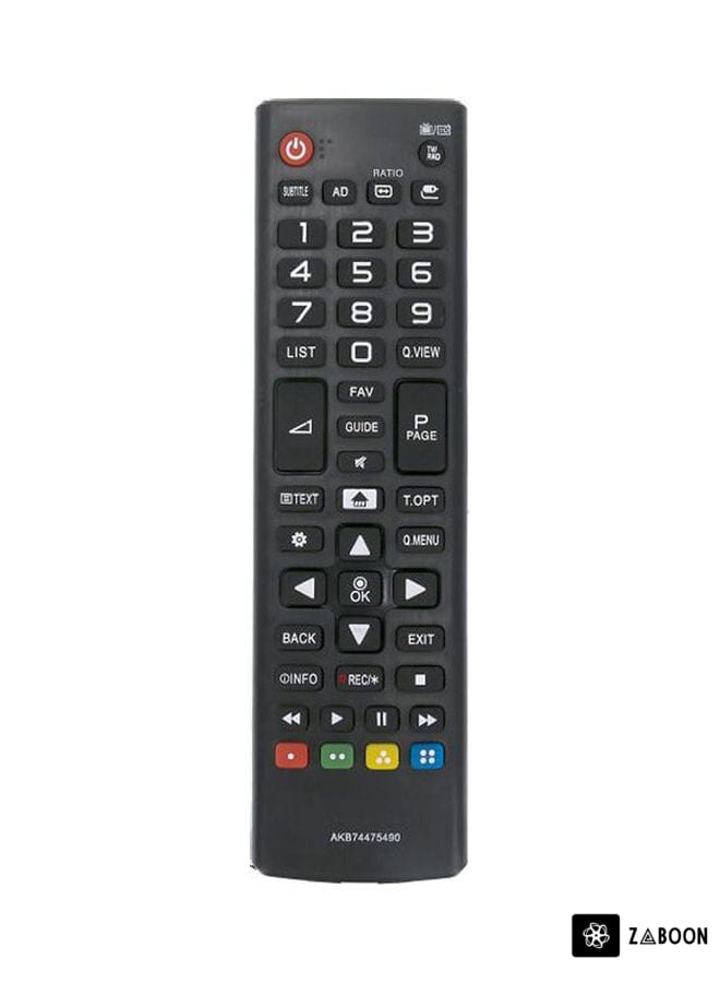 Zaboon Allimity Akb74475490 Remote Control Fit For Lg Lcd Led Smart Tv Black