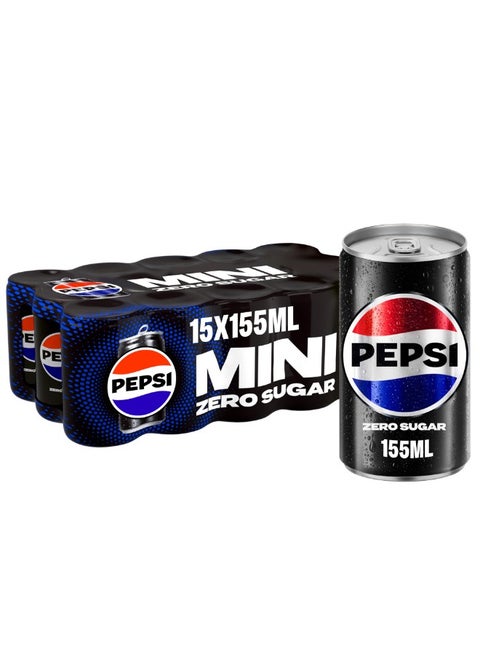 Black Carbonated Soft Drink No Sugar 155ml Pack of 15