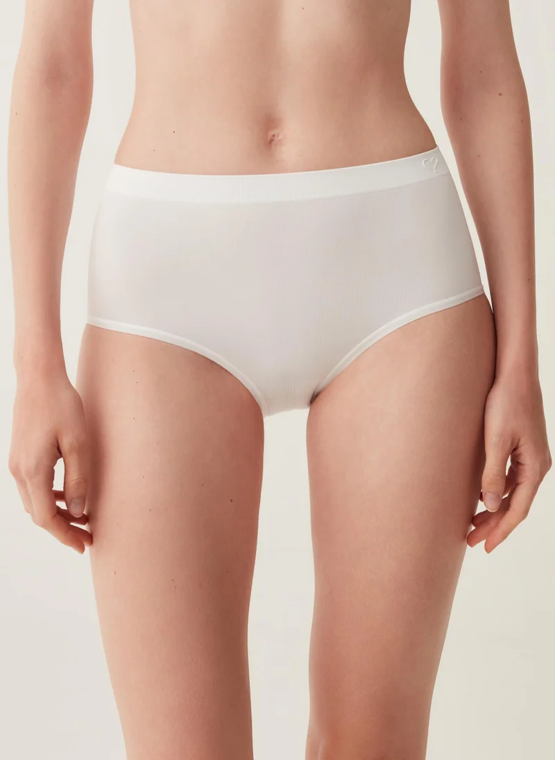 او في اس Ovs The One High-Waisted Seamless Briefs