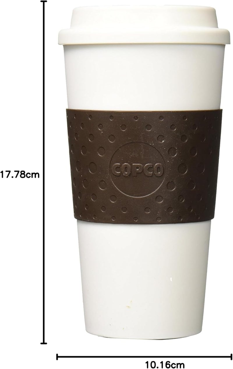 Copco Acadia 16-Ounce Insulated Travel Mug with Rubberized Grip - Brown - Image 2