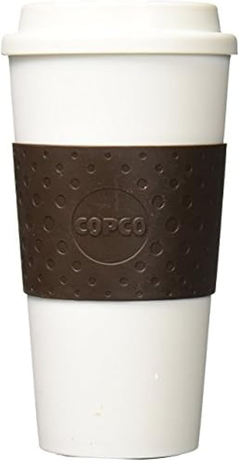 Copco Acadia 16-Ounce Insulated Travel Mug with Rubberized Grip - Brown - Image 1