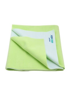 Cozymat Dry Sheet Quick Waterproof Breathable Bed Protector & Crib Sheet (Size: 70Cm X 50Cm) Lemon Green, Small  - Image 1