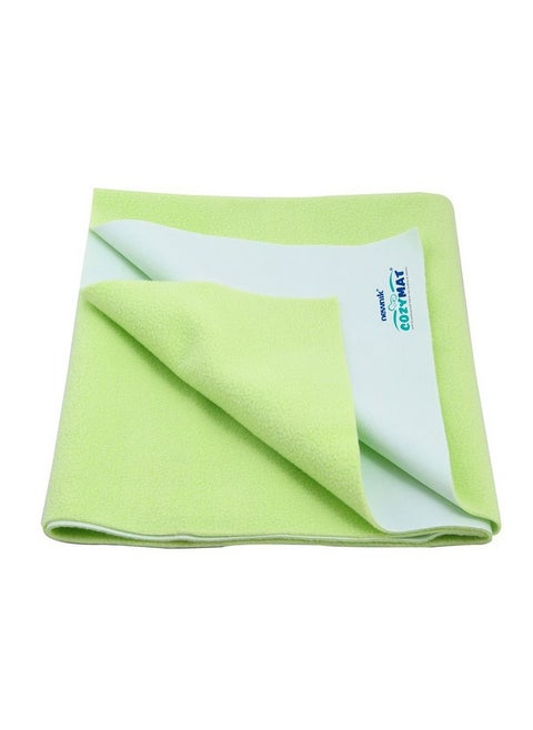 Dry Sheet Quick Waterproof Breathable Bed Protector & Crib Sheet (Size: 70Cm X 50Cm) Lemon Green, Small