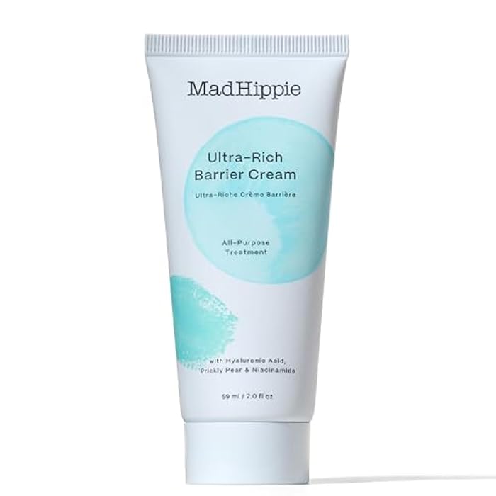 Mad Hippie Ultra-Rich Barrier Cream, Travel-Friendly – Multi-Purpose Moisturizer with Hyaluronic Acid, Niacinamide & Vitamin C, Lotion for Extremely Dry Skin, Vegan & Cruelty-Free, 2 Oz - Image 1