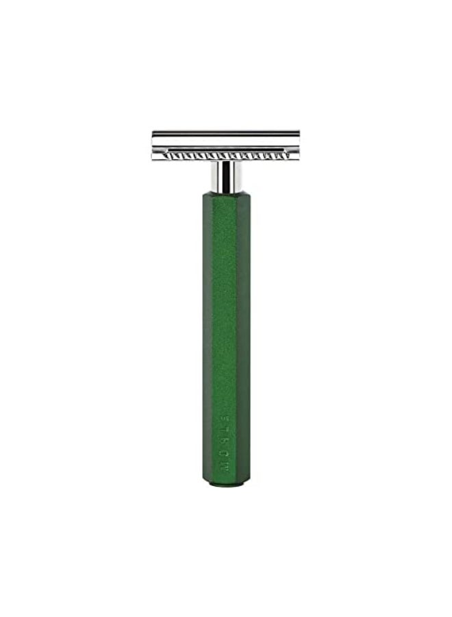 MÜHLE MHLE HEXAGON Forest Double Edge Safety Razor Closed Comb For Men Perfect for Every Day Use Barbershop Quality Close Smooth Shave - Image 1